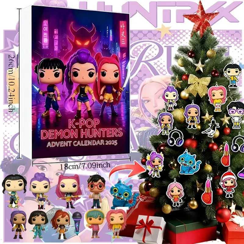 KPOP Christmas Blind Box Devil Hunter KDH Premium Advent Calendar 2025 Witch 2D Hunting Team Acrylic Pendant Childrens Toy Gift C251117