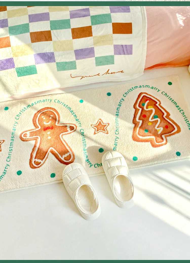 VIAKAMA Christmas Tree Runner Rug Home Bedroom Decoration Washable Non Slip Rug for Kitchen Living Room Hallway Laundry Door MatM251117