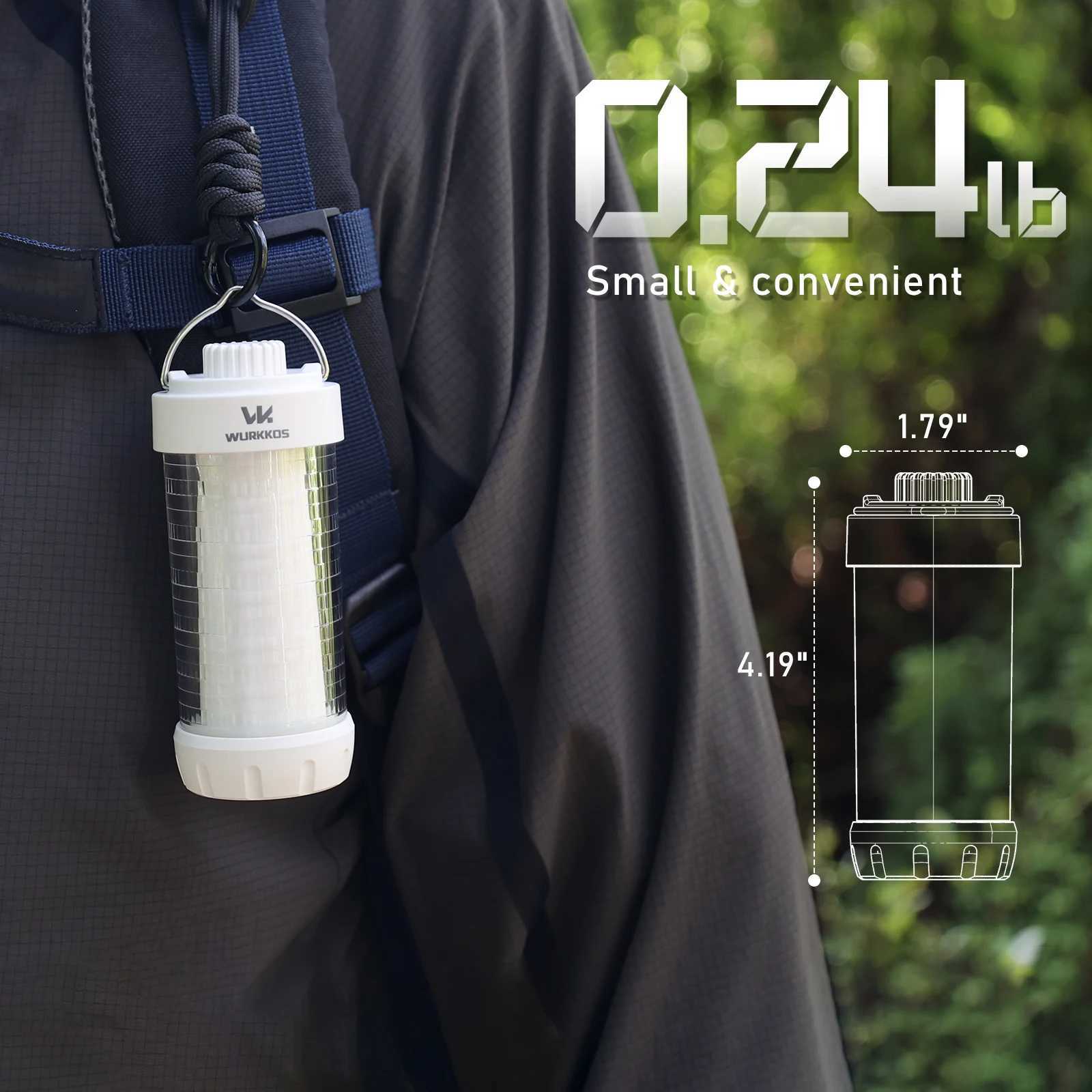 Wurkkos CL01 Camping Lantern 550LM Rechargeable LED Flashlight Waterproof EDC Work Light RGB Torch Power Bank Mini Magnetic Lamp M251117