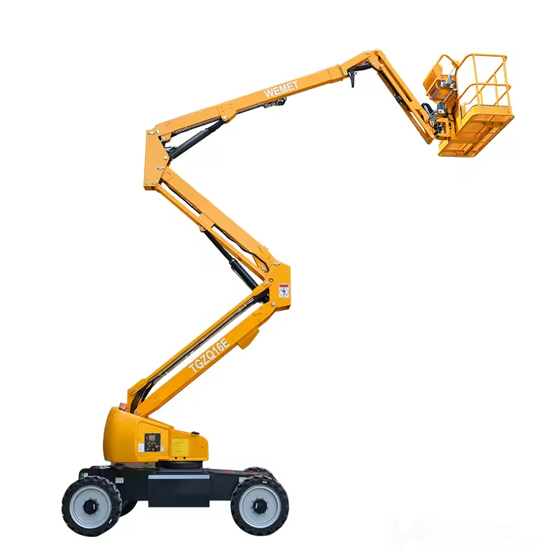 WEMET Stainless Steel Articulated Lift Cherry Picker, designed for boom lifts to tow aerial work platforms.