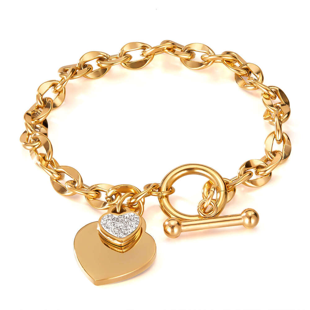 jewlery designer and opk fashion ins love stainless jewelry personalized ot buckle highend titanium steel bracelet for women