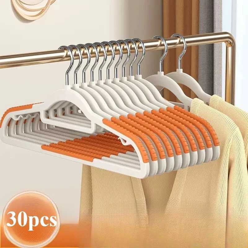 30Pcs Set of Non-slip Hangers Sturdy and Durable Rotating Hook Hangers Laundry Bathroom Bedroom Clothes Hangers Organization C251117