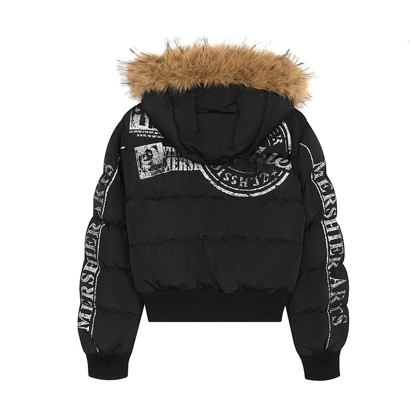 PFHQ Trendy Men Hooded Padded Coat Winter American Style Parkas Detachable Fur Collar Long Sleeve Short Jacket 21E7878 251113 - view 3