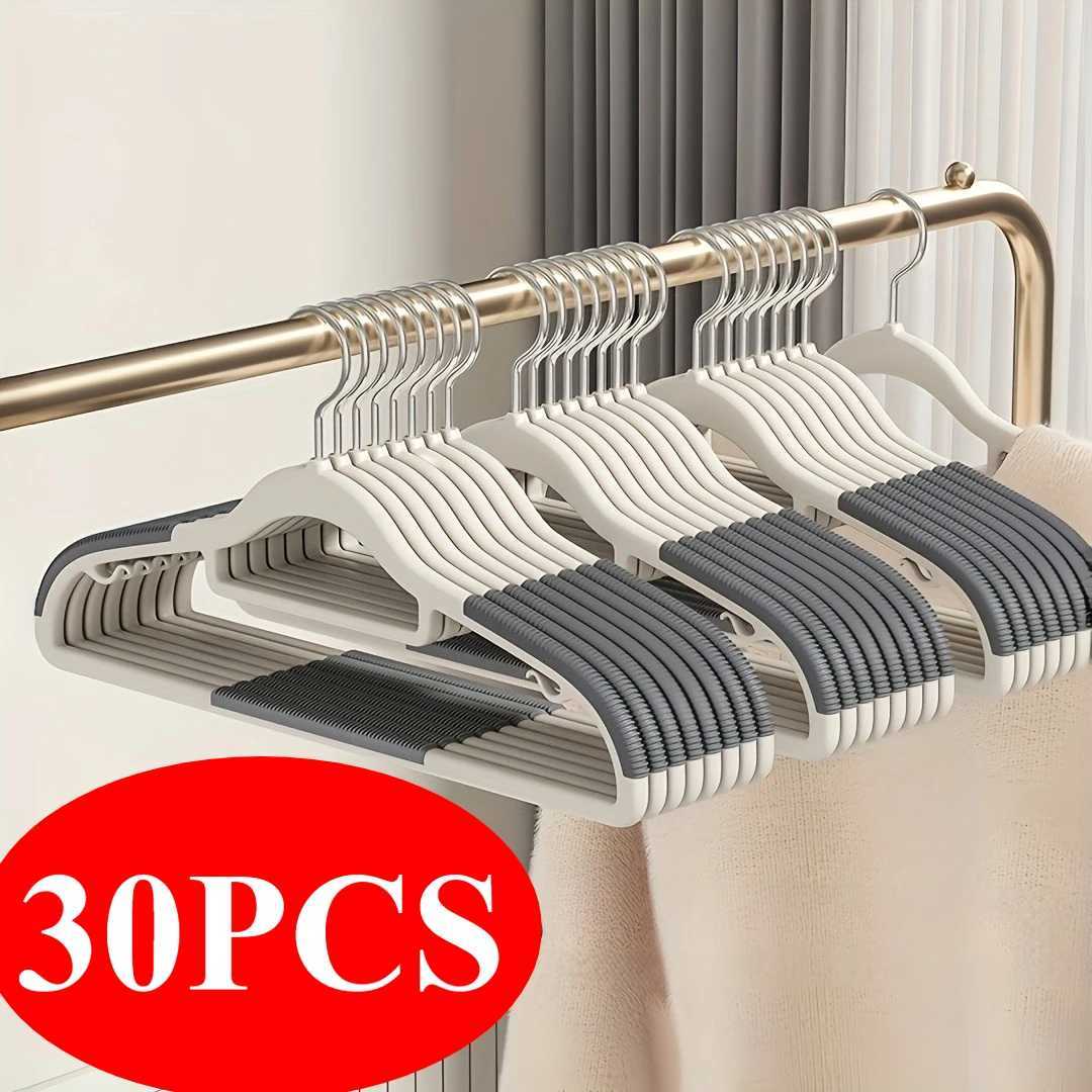 30Pcs Set of Non-slip Hangers Sturdy and Durable Rotating Hook Hangers Laundry Bathroom Bedroom Clothes Hangers Organization C251117
