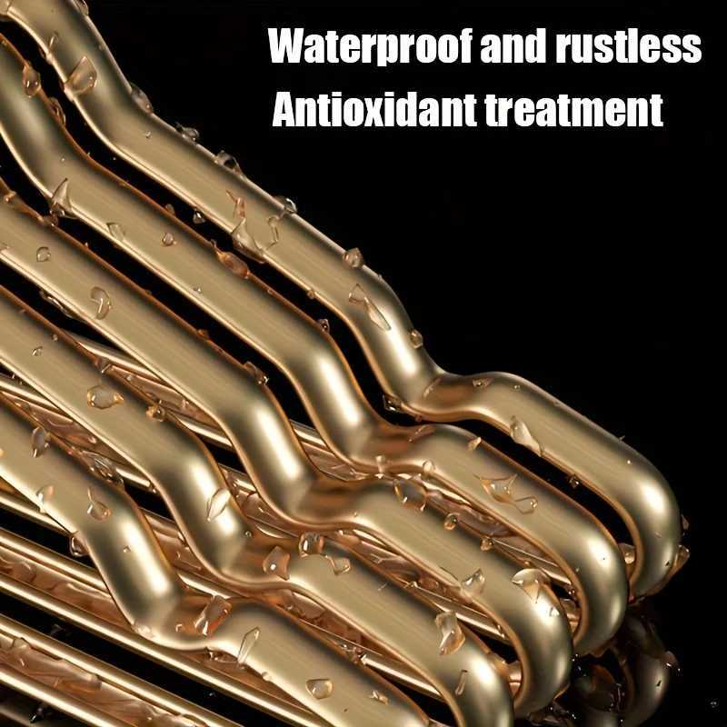 5/10pcs Golden Durable Children Clothing Aluminum Alloy Clothing Hanger Domestic Adult Hanging Coat Hanger Supplies Organizer C251117