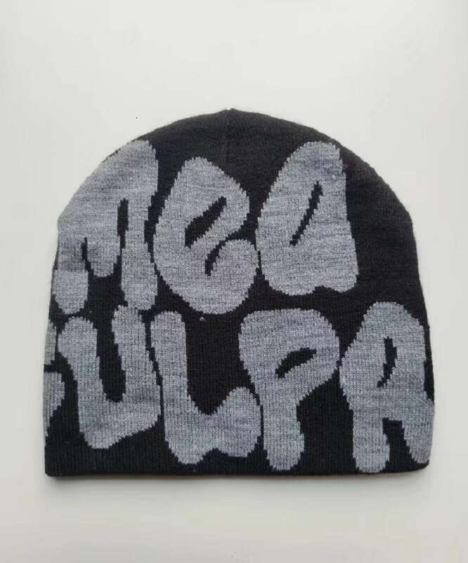 fashionable knitted hat hip hop bean hat mens and womens street winter warm jacquard knitted hat