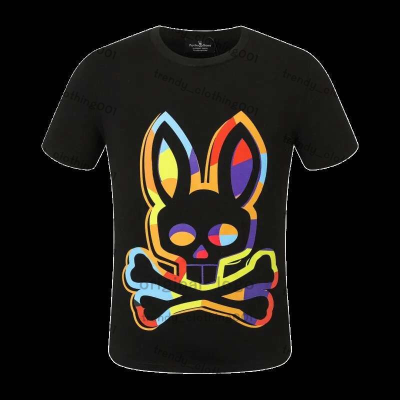 psychic bunny Designer Men T Shirt Rabbit Print psychological Tshirts Graphic Tee Men Casual Shirts For Men Designer Cotton Short Sleeve Round Neck tee 8c5