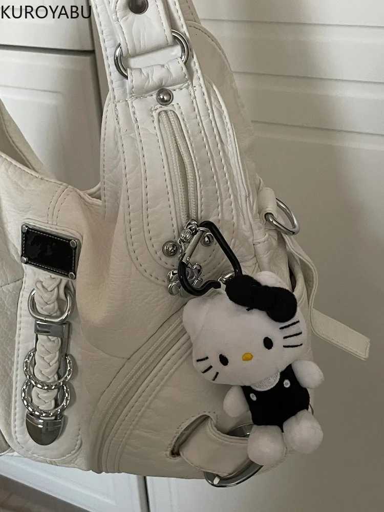 Y2K Shoulder Bags Women Handbags Chic Crossbody Bag Vintage Leather Motorcycle Bag Large Capacity Multi Pocket Bag Bolsos MujerW251117