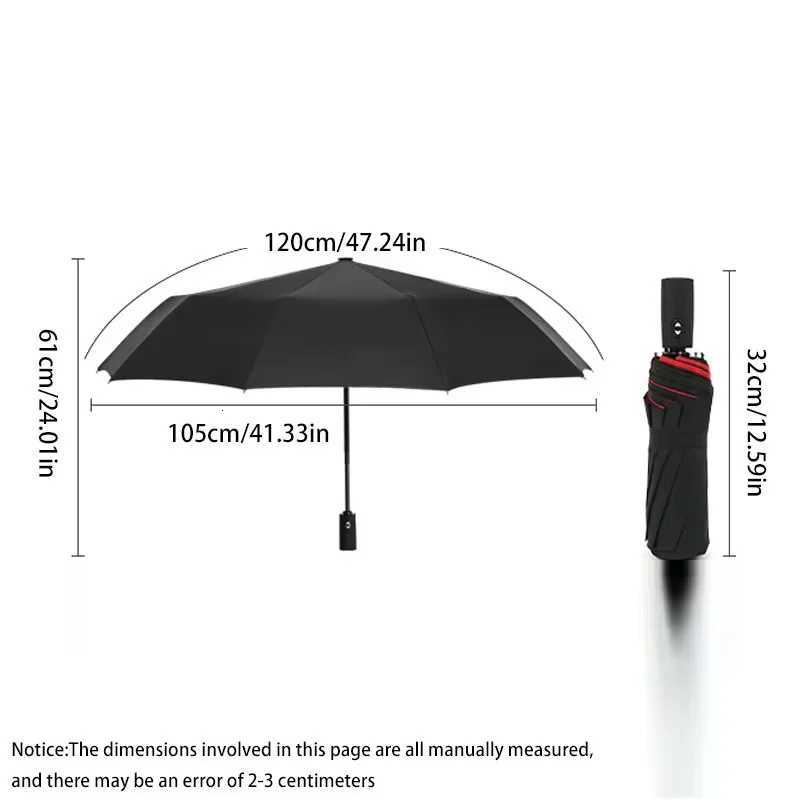 Windproof and sun protection umbrella folding umbrella thickened double layer 10 bone automatic umbrella business gift umbrella C251117