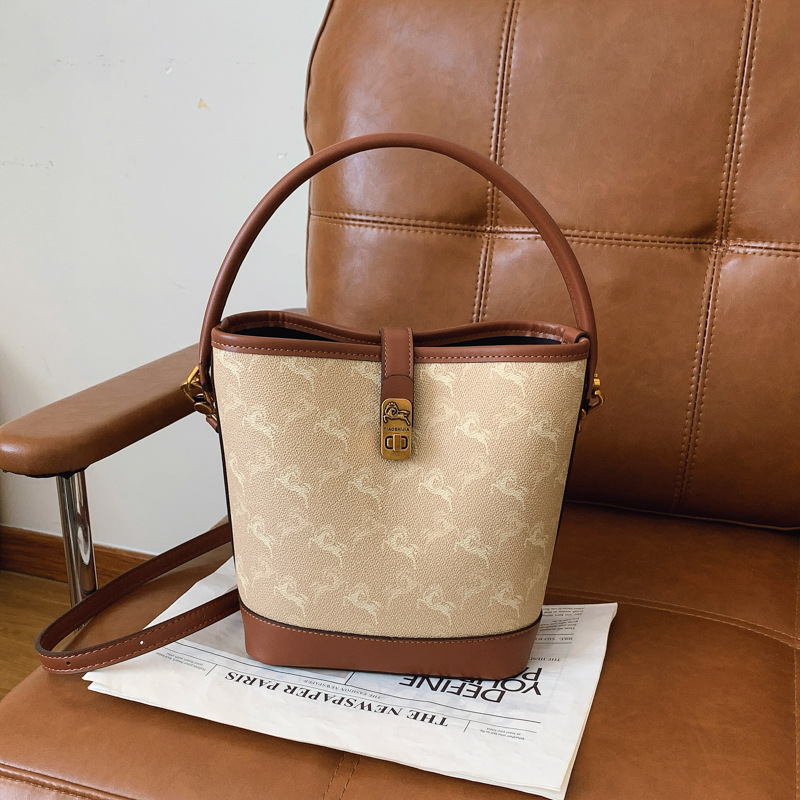 Free shipping bag, women's elegant bucket bag, versatile and fashionable single-shoulder crossbody bag for ladies 2025s hot