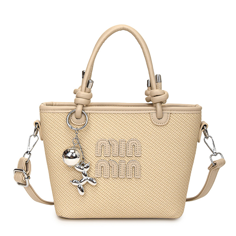 designer bag 2025 Women's summer leisure crossbody bag and hand-held bucket bag woven for ladies for seaside vacation