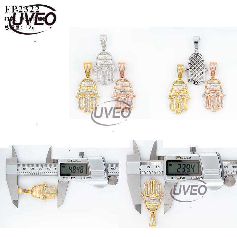 Gold VVS Jewelry 925 Sterling Silver Iced Out Moissanite Cuban Ring Hiphop Pass Dias Tester Cuban Link Chains Pendant High Quality Fashion Women Gift