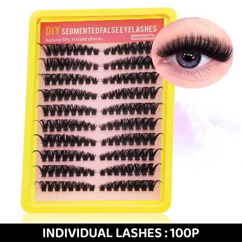 DINGSEN Eyelashes Cluster Soft Individual Lashes Eyelashes Extensions Volume DIY Eyelashes Kit Thick Cluster Eyelash MakeupT251117