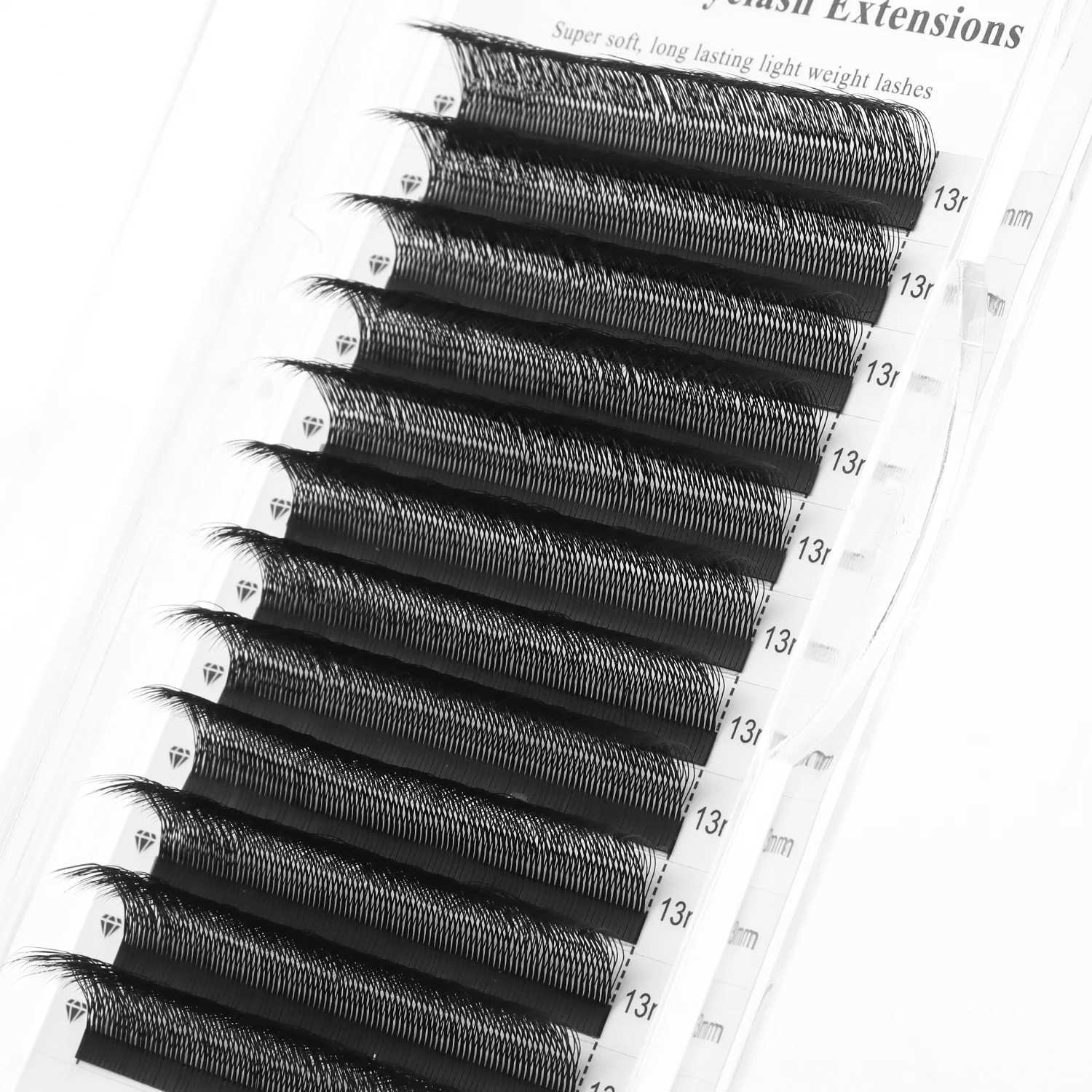 XIUSUZAKI U Shape 5DW Lashes Extensions Matte Black U 5DW Eyelash Extensions Premade Fans Volume False Lashes Mink EyelashesT251117