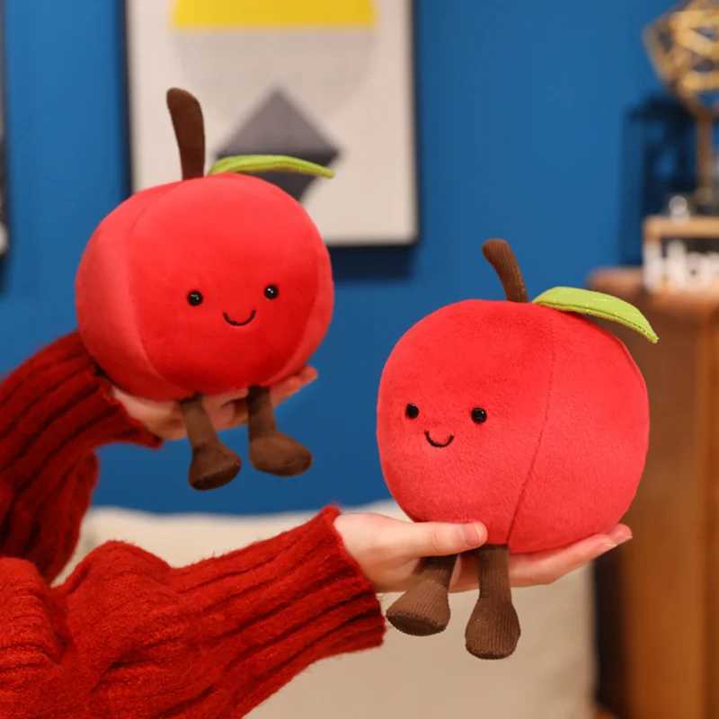 Lovely Christmas Apple Plush Doll Cartoon Apple Stuffed Toy Christmas Tree Decorative Apple Plush Toys Beautiful Holiday Gifts J251117
