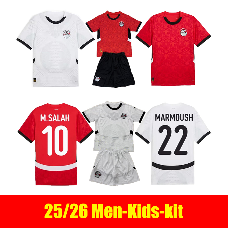 25/26 M.SALAH Egypt Soccer jerseys 2025 MARMOUSH M.TREZEGUET IBRAHIM M.ATEYA soccer shirts N.MAHER ZALAKA A.KOUKA national team Kids Kit Football Uniforms666888