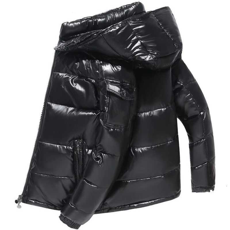 Plus size Men parkas Puffer Jackets Bubble Padded Clothes Solid Detachable Hat Warm Black Waterproof Jackets Man Down Coats Z251117