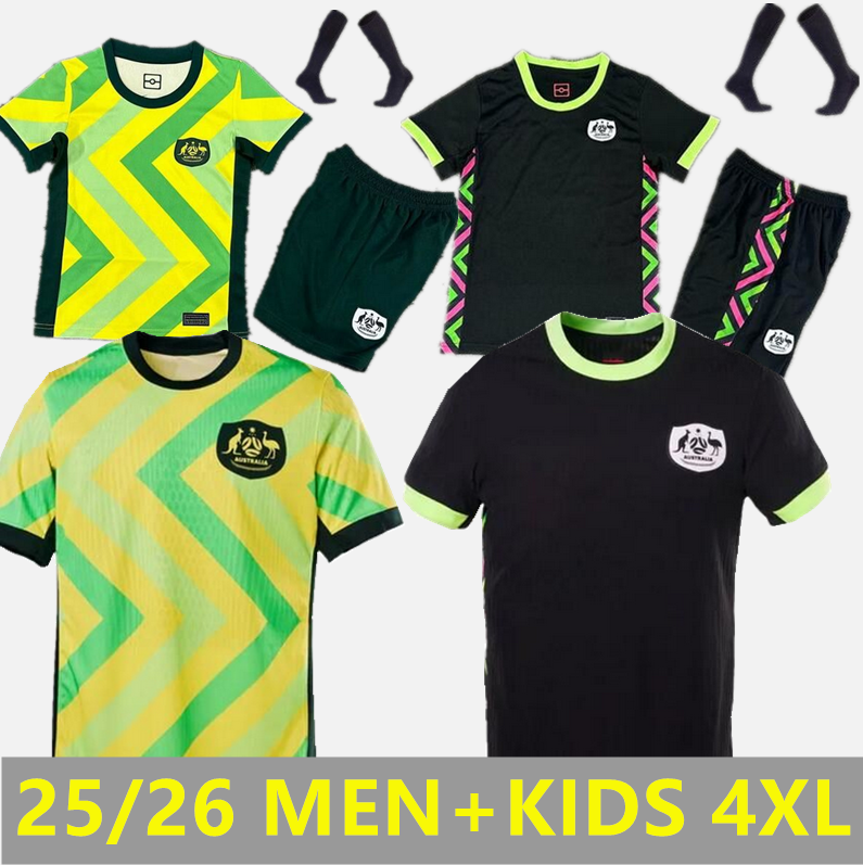 25 26 National Australia Team Soccer Jersey Cooney-Cross Micah Carpenter Raso Hunt Wheeler Chidiac 2025 2026 football shirt man kids kit Gorry Vine Fowler KERR