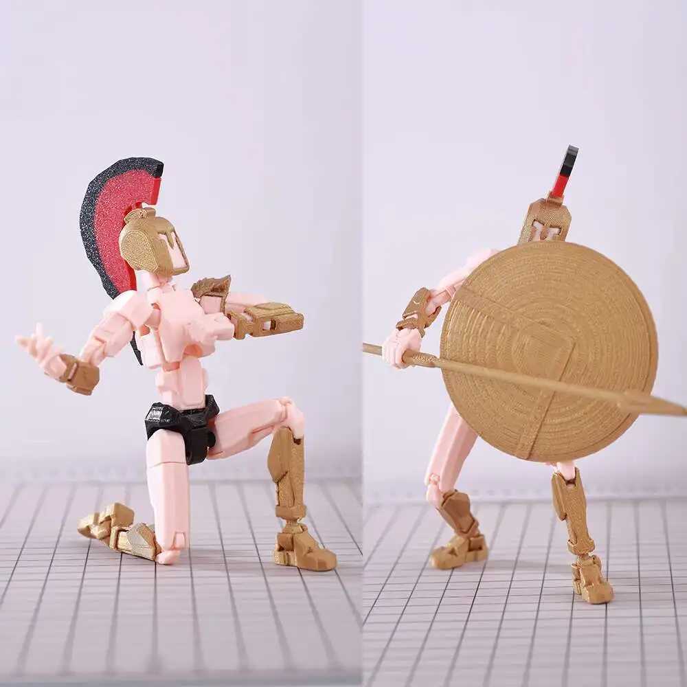 VIP-Dropshipping 9L3D Dummy 13-20 Action Figures Ninja Brothers Multi-Jointed Movable ShapeShift Mannequin Toys Kids C251117