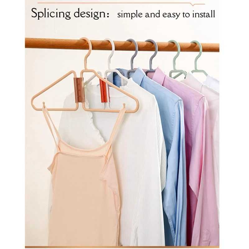 8Pcs Foldable Hangers Plastic Foldable Hangers Portable Folding Clothes Hanger Foldable Travel Hangers C251117