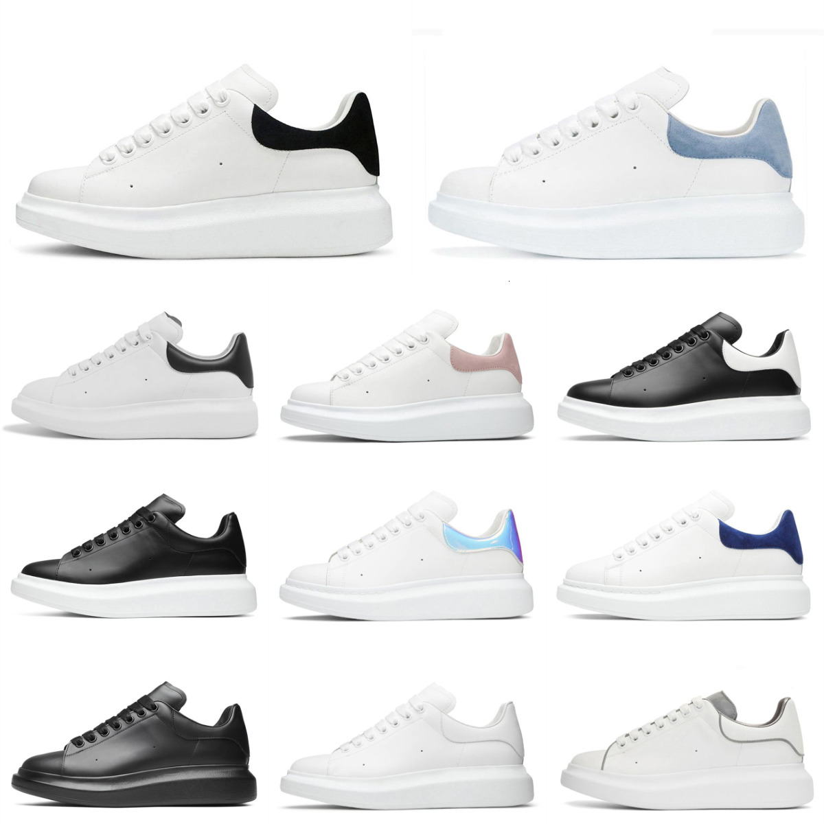 Designers Leather Suede Casual Shoes Trainers Mens Women Oversized Triple White Black Blue Luxury Italian Brand Platform Shoe Velvet Espadrilles Rubber Sneakers