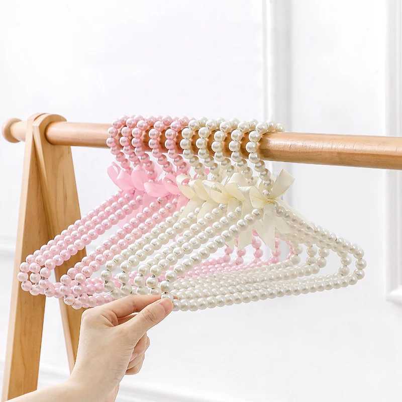 1Pcs Childrens pearl hanger 22cm fashion dog clothes baby hanger pearl bow cute pet hanger C251117