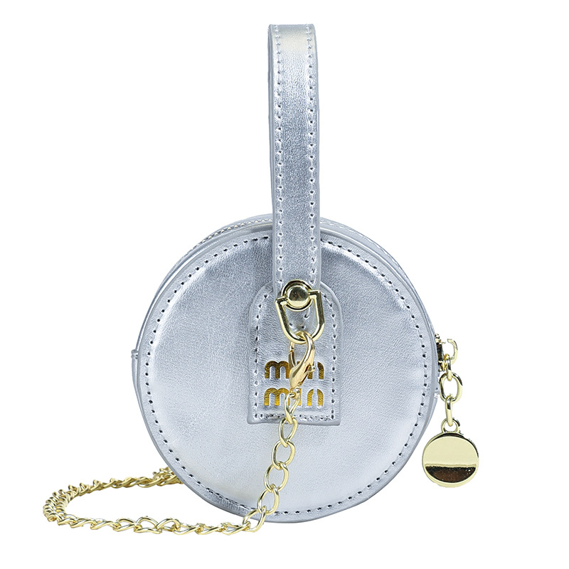 designer bag new style children's bag candy-colored mini round cake bag all-match alphabet girl chain crossbody and handbag