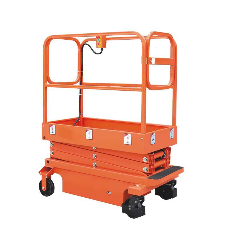 Compact DC Power Electric Personal Push Mini Scissor Lift Platform