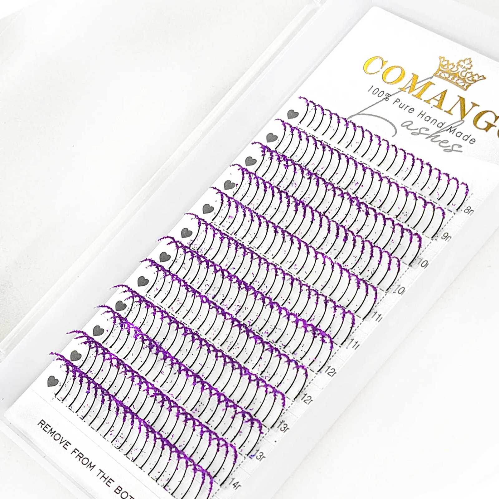 Colors Glitter Fashion Shiny Colorful False Spikes Eyelashes Extension Mink Individual Lashes Mix Color Soft Cilias for HalloweeT251117