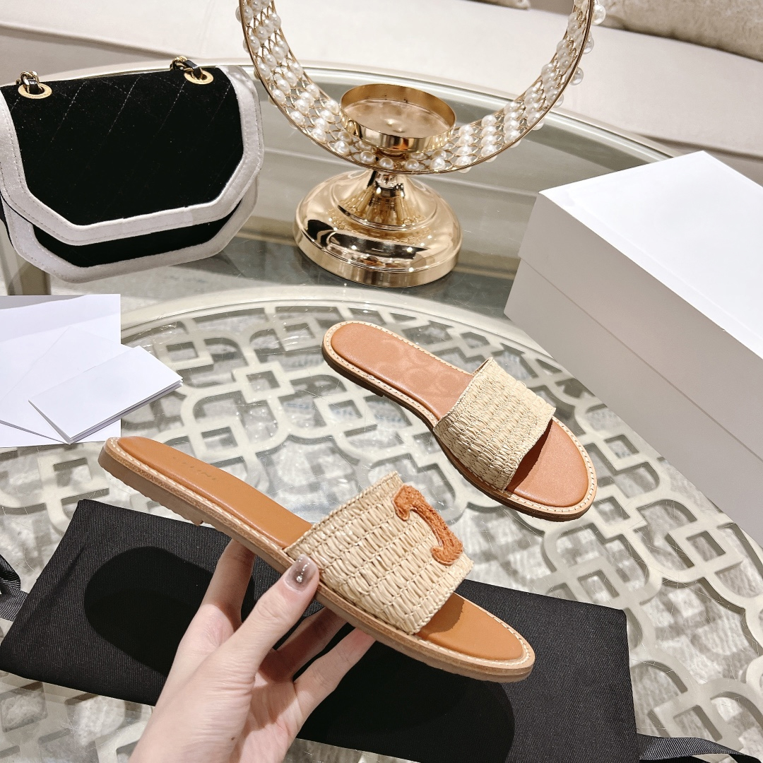 Designer sandals Women's slippers High Quality Flat Slippers Woven Slippers Comfortable Casual Slippers Sandals Famous Designer Women Designer slides Women MMMM