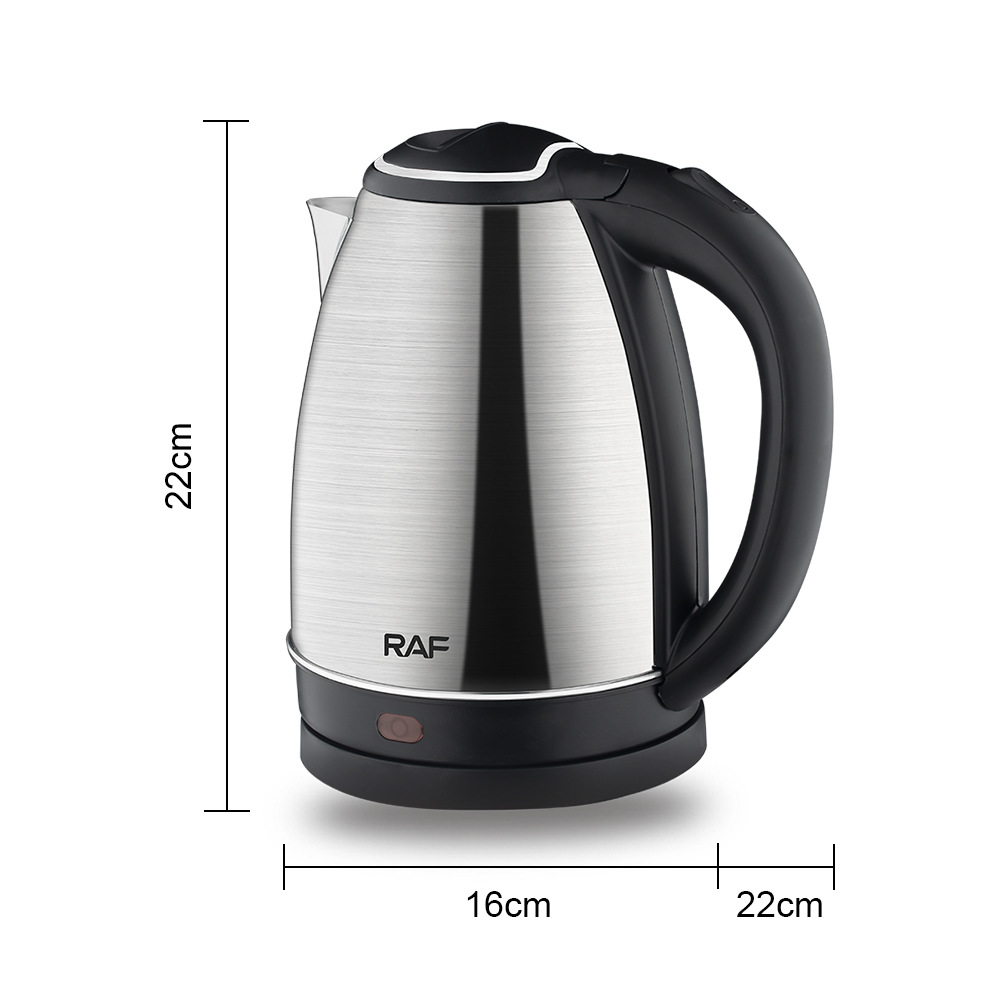 RAF Nice Price 2L Stainless Steel Electric Kettle Fast Heating Daily Home Appliance 2.0L Gauge Inner Steel Lid Great Gift for