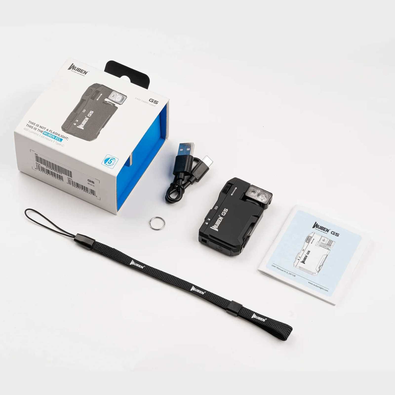 WUBEN G5 EDC Flashlight 400Lumens-Green M251117