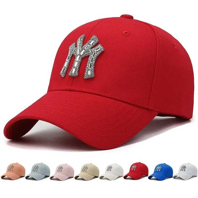 MY Rhinestone Hat Female Spring and Fall Street Casual Outdoor Duck Tongue Cap Fashion Versatile Baseball Cap Sunshade W251117