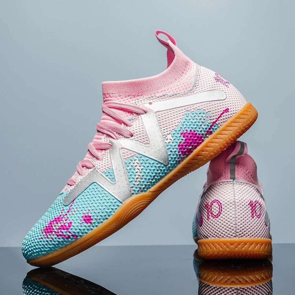Professional Men's Indoor Flat Bottomed Football Adult Durable Comfortable Training Teenagers Non Slip Soccer Shoes