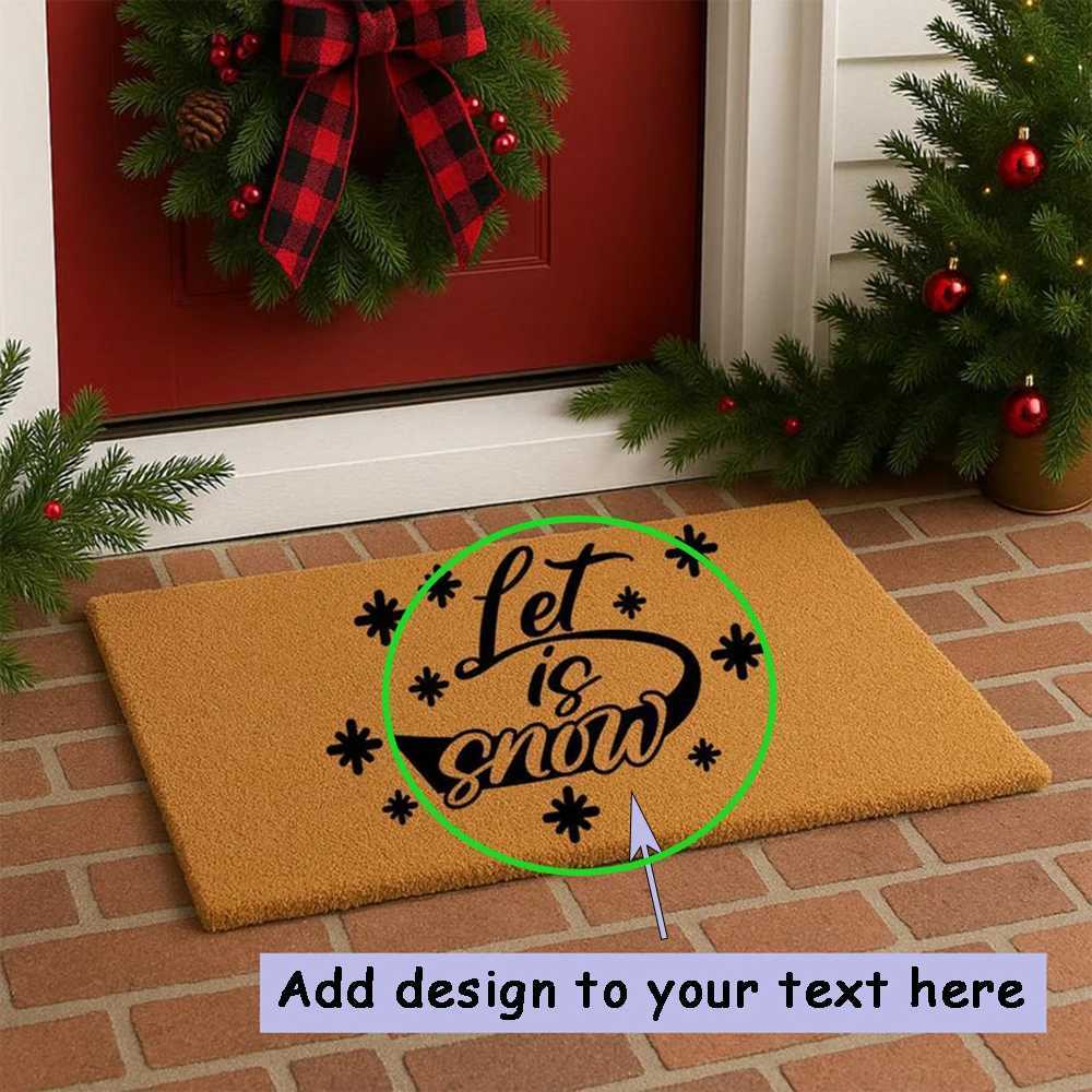 Personalized Christmas Doormat Merry Christmas Doormat Can Be Customized For Christmas Decoration Doormat For Home Front PorchM251117