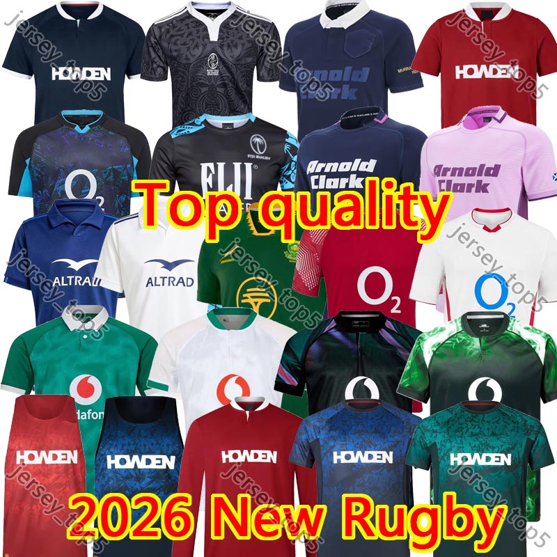 2026 27 Scotland Ireland national team Englands French rugby jersey New Zealand Black Samoas Waleses Lionses Australia rugby 25 26 home away mens rugby shirt jerseys