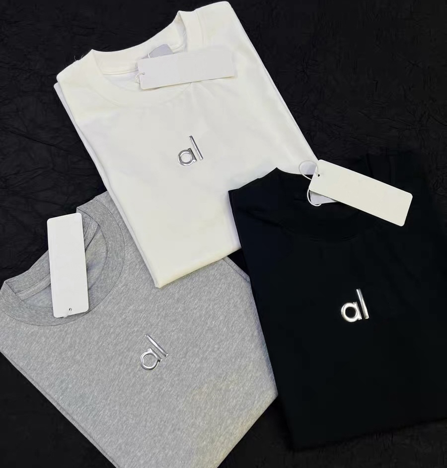 Summer brand women's new T-shirts, women's fashionable casual round-neck short-sleeved pure cotton T-shirts, high-end T-shirts.