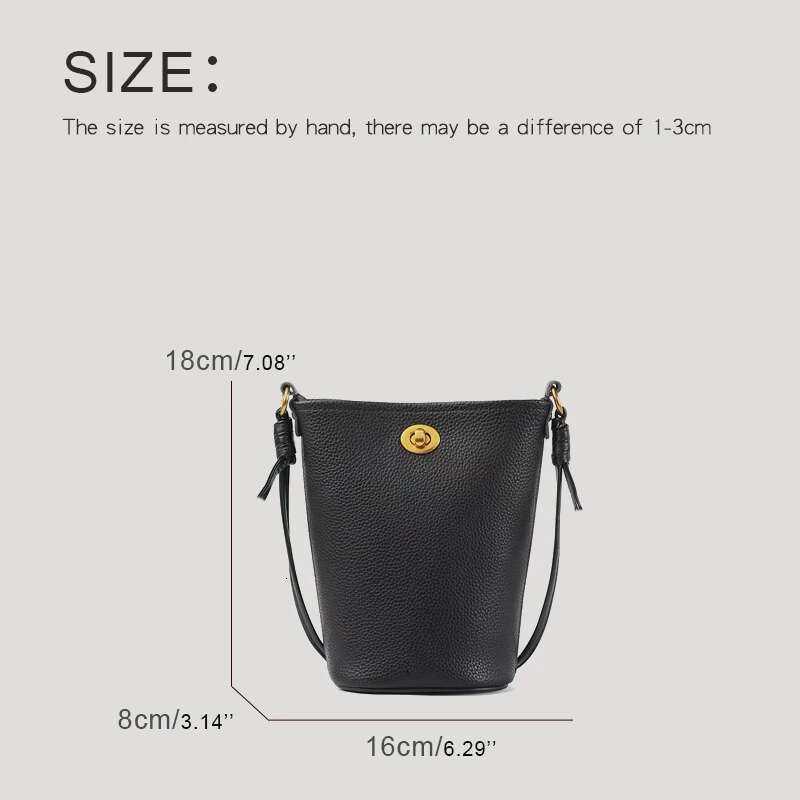 Genuine Leather Mini Bags For Women Designer Handbag And Purse 2024 New In First Layer Cowhide Lock Shoulder Mobile Phone