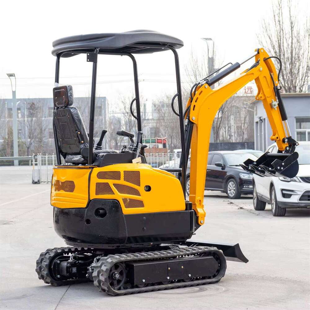 Long-Reach Mini Excavator with Motor and Gearbox for Drainage and Deep Digging