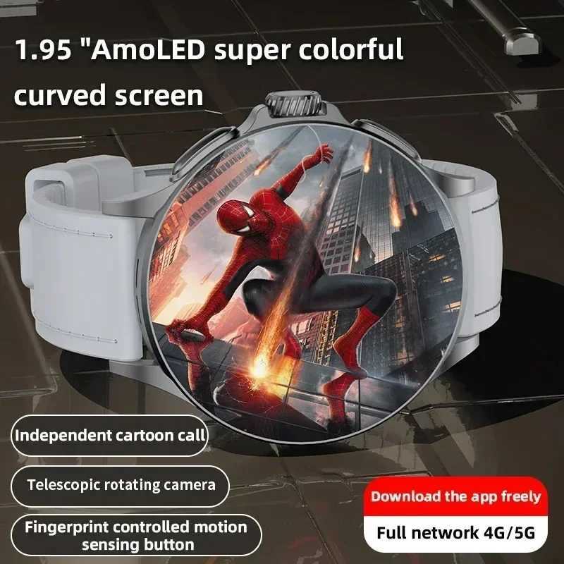 GT200 Smart Watch 195Amoled 750750 HD Resolution Telescopic Rotary Camera Touch encoder Android 100 SmartwatchM251117