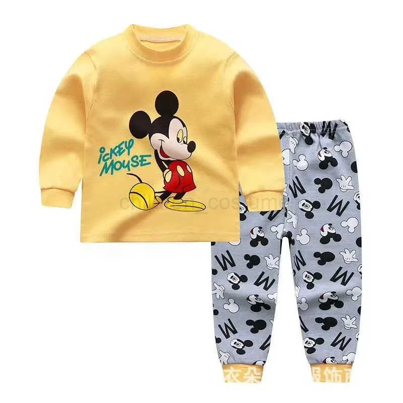 Disney 2pcs/set Baby Boy Girl Clothes Cartoon Winnie The Pooh Toddler Kids Long Sleeve T Shirt+Pant Suit Childrens Clothing Sets W20250417