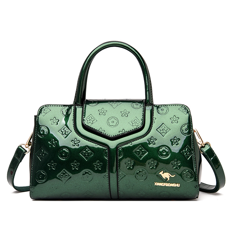 Fashion Elegant New Women Glossy Surface Bag Versatile Design Patterned Handbag Large Capacity Party Crossbody Bag Mother Gift Show Temperament Hot Sa