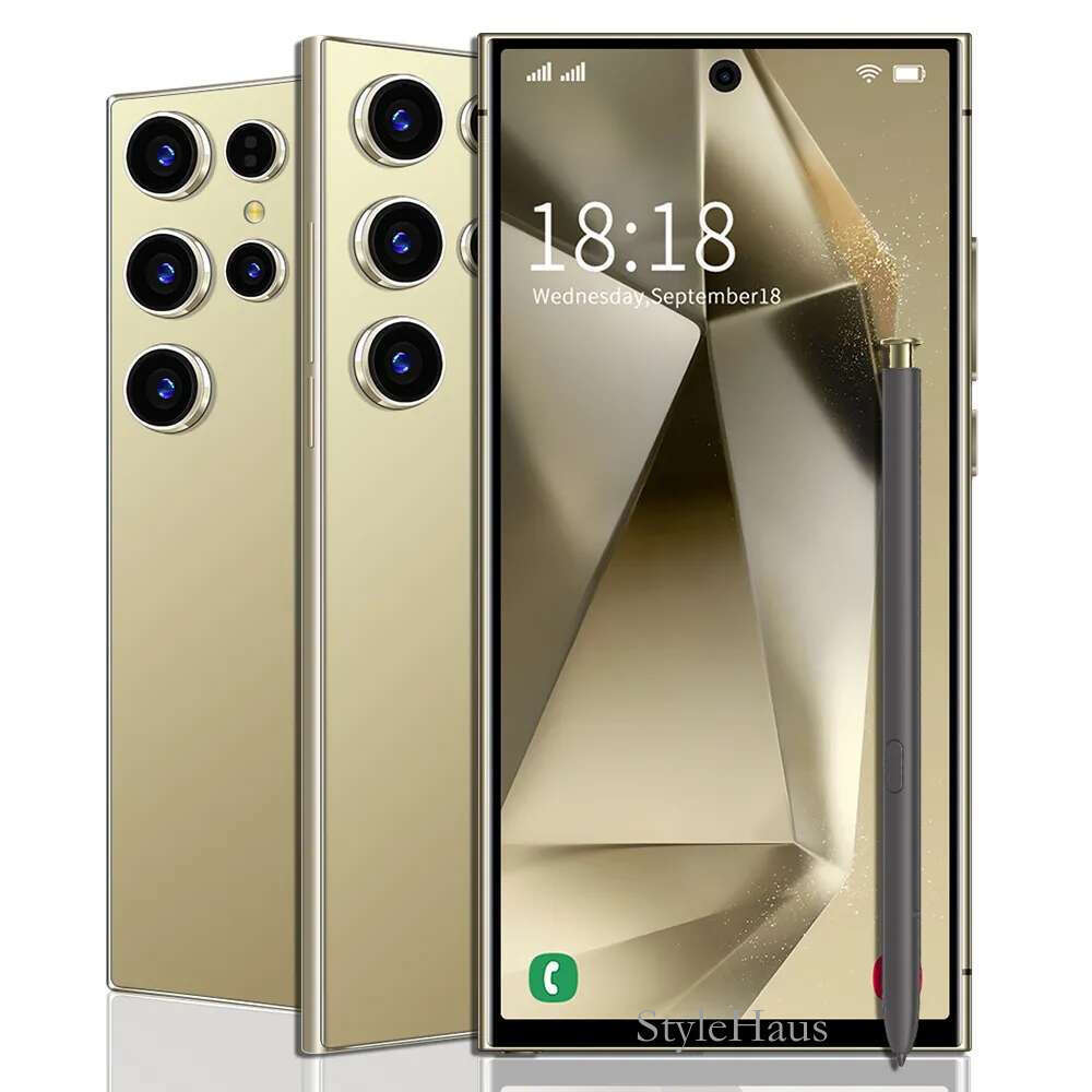 S24 S25Ultra High Configuration 5G Android Cell Phone with Large Display, Premium Camera System & Built-in GPS Smartphone