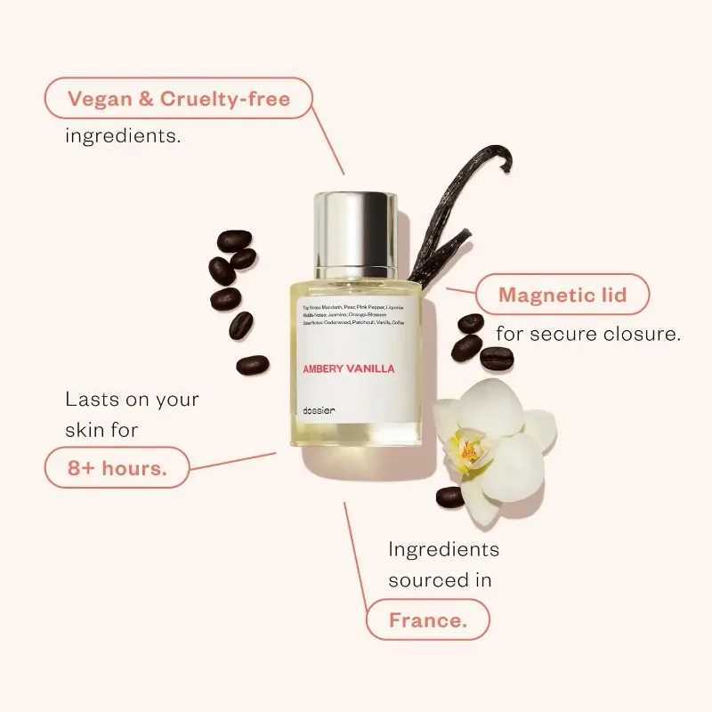 Dossier - Ambery Vanilla 17Oz 50ml - Eau de Parfum - Inspired by Y SLs Black - Long-lasting Fragrance - FeminineW251117