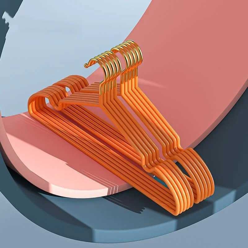 5pcs Home Heavy Duty Metal Shirt Coat Hangers Stainless Steel Clothes Hanger with Polished Chrome Silver Metal Wire Hanger C251117