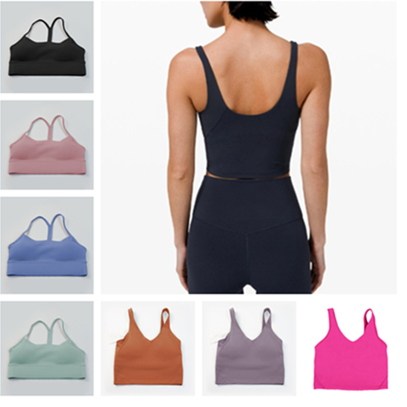 Women's Yoga bra vest Sport High Impact Fitness Seamless Top Gym Women Active Wear Yoga Workout Vest Sports Tops Same Style Y-shaped U-shaped shock resistant vest