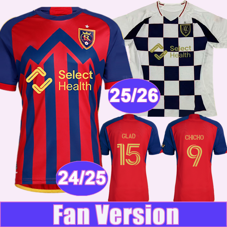 24 25 26 Real GOZO KEITEL Mens Soccer Jerseys Salt BELL OJEDA RUIZ LUNA ENELI GLAD MACMATH Lake Home Away Football Shirt Short Sleeve Adult Uniforms