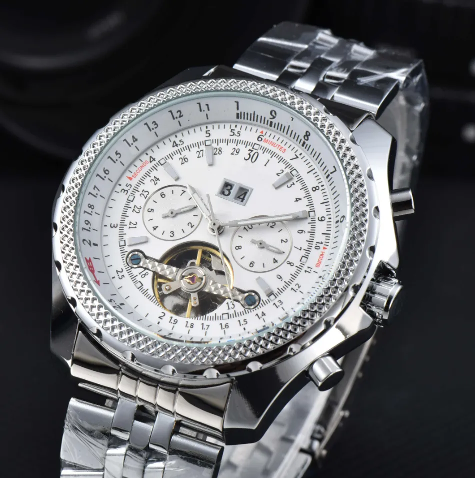 Mens watch designer watches men bezel automatic mechanical movement waterproof designer Watches stainless steel strap Montre men gift