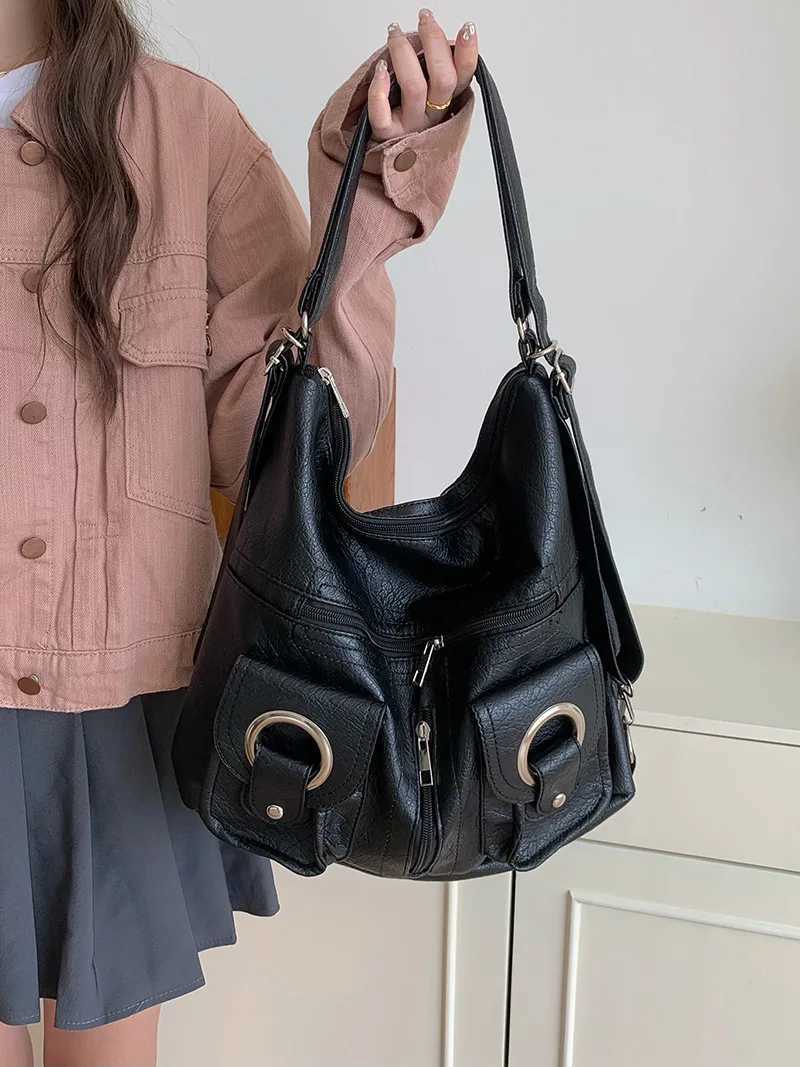 JIAERDI Vintage Grunge Y2k Handbags Women Hot Girls Pockets PU Leather White Backpacks Ladies Harajuku Aesthetic Crossbody BagsW251115