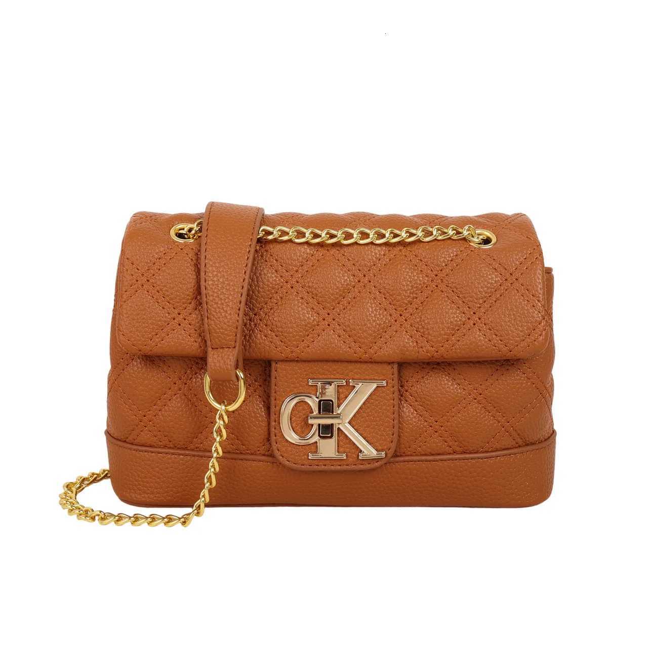 2025 Quilted Chain Strap Bag for Women Embroidered Shoulder Purse Adjustable Crossbody Strap Niche Designer Work to Weekend BagW251117